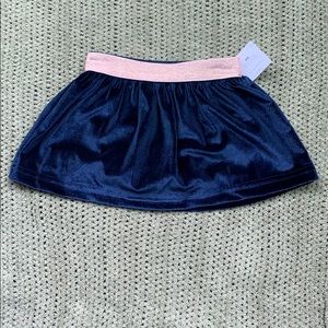 Carters blue velvet skirt. 6m